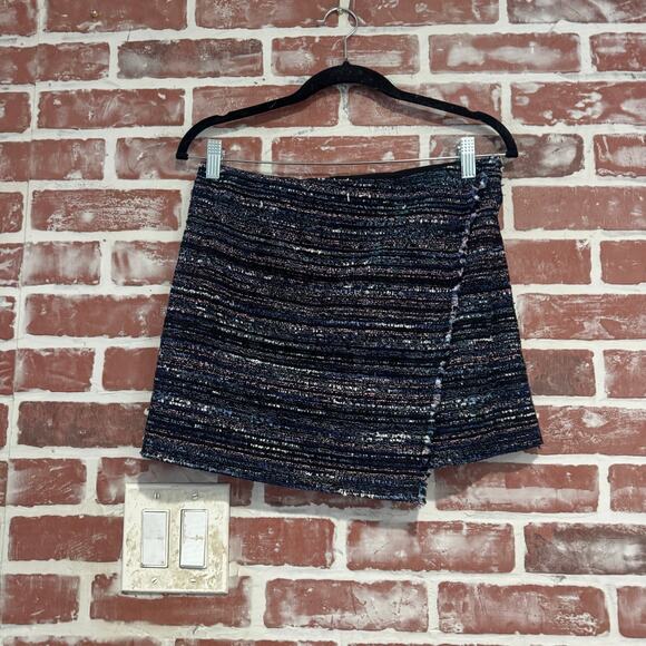 DVF Tweed Jacket & Skirt Set Blue Metallic Women’s Suit Size 2/0 Elegant Chic - Picture 3 of 16